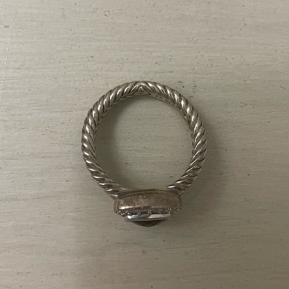 David Yurman Petite Albion Ring with Black Onyx and Pavé Diamonds - Picture 3 of 4